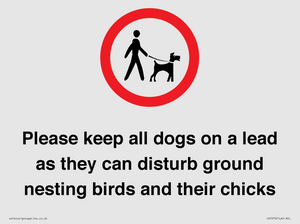IV7279: Please keep all dogs on a lead as they can disturb ground nesting birds and their chicks