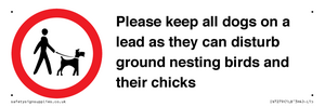 IV7279: Please keep all dogs on a lead as they can disturb ground nesting birds and their chicks