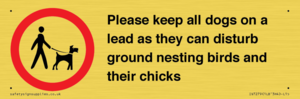 IV7279: Please keep all dogs on a lead as they can disturb ground nesting birds and their chicks