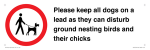 IV7279: Please keep all dogs on a lead as they can disturb ground nesting birds and their chicks