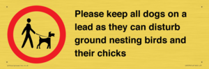IV7279: Please keep all dogs on a lead as they can disturb ground nesting birds and their chicks