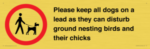 IV7279: Please keep all dogs on a lead as they can disturb ground nesting birds and their chicks