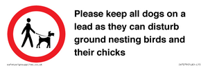 IV7279: Please keep all dogs on a lead as they can disturb ground nesting birds and their chicks