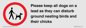 IV7279: Please keep all dogs on a lead as they can disturb ground nesting birds and their chicks