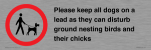 IV7279: Please keep all dogs on a lead as they can disturb ground nesting birds and their chicks