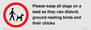 IV7279: Please keep all dogs on a lead as they can disturb ground nesting birds and their chicks