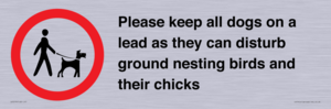 IV7279: Please keep all dogs on a lead as they can disturb ground nesting birds and their chicks