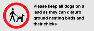 IV7279: Please keep all dogs on a lead as they can disturb ground nesting birds and their chicks