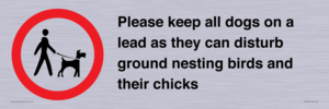 IV7279: Please keep all dogs on a lead as they can disturb ground nesting birds and their chicks