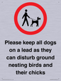IV7279: Please keep all dogs on a lead as they can disturb ground nesting birds and their chicks