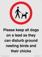 IV7279: Please keep all dogs on a lead as they can disturb ground nesting birds and their chicks