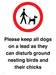 IV7279: Please keep all dogs on a lead as they can disturb ground nesting birds and their chicks