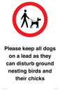 IV7279: Please keep all dogs on a lead as they can disturb ground nesting birds and their chicks