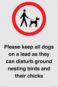 IV7279: Please keep all dogs on a lead as they can disturb ground nesting birds and their chicks