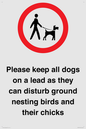 IV7279: Please keep all dogs on a lead as they can disturb ground nesting birds and their chicks