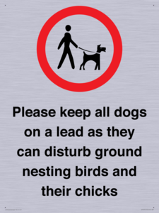 IV7279: Please keep all dogs on a lead as they can disturb ground nesting birds and their chicks