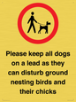 IV7279: Please keep all dogs on a lead as they can disturb ground nesting birds and their chicks