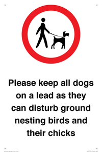 IV7279: Please keep all dogs on a lead as they can disturb ground nesting birds and their chicks