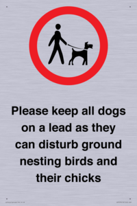 IV7279: Please keep all dogs on a lead as they can disturb ground nesting birds and their chicks