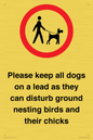 IV7279: Please keep all dogs on a lead as they can disturb ground nesting birds and their chicks