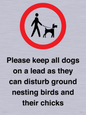 IV7279: Please keep all dogs on a lead as they can disturb ground nesting birds and their chicks