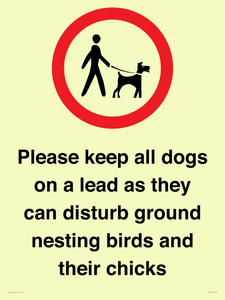IV7279: Please keep all dogs on a lead as they can disturb ground nesting birds and their chicks