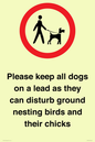 IV7279: Please keep all dogs on a lead as they can disturb ground nesting birds and their chicks