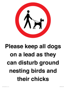 IV7279: Please keep all dogs on a lead as they can disturb ground nesting birds and their chicks