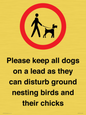 IV7279: Please keep all dogs on a lead as they can disturb ground nesting birds and their chicks