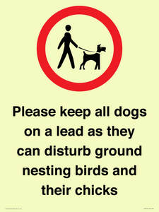 IV7279: Please keep all dogs on a lead as they can disturb ground nesting birds and their chicks