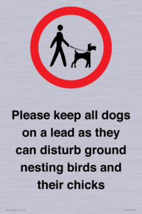IV7279: Please keep all dogs on a lead as they can disturb ground nesting birds and their chicks
