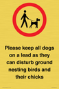 IV7279: Please keep all dogs on a lead as they can disturb ground nesting birds and their chicks