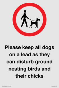 IV7279: Please keep all dogs on a lead as they can disturb ground nesting birds and their chicks