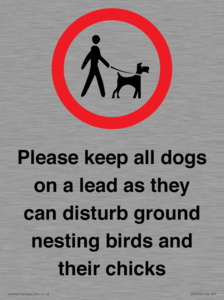 IV7279: Please keep all dogs on a lead as they can disturb ground nesting birds and their chicks