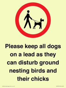 IV7279: Please keep all dogs on a lead as they can disturb ground nesting birds and their chicks