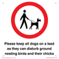 IV7279: Please keep all dogs on a lead as they can disturb ground nesting birds and their chicks