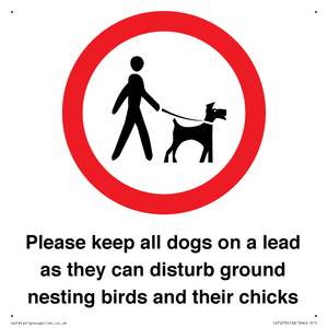 IV7279: Please keep all dogs on a lead as they can disturb ground nesting birds and their chicks