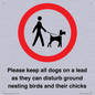 IV7279: Please keep all dogs on a lead as they can disturb ground nesting birds and their chicks