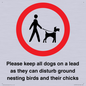 IV7279: Please keep all dogs on a lead as they can disturb ground nesting birds and their chicks