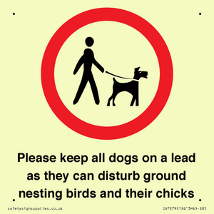 IV7279: Please keep all dogs on a lead as they can disturb ground nesting birds and their chicks