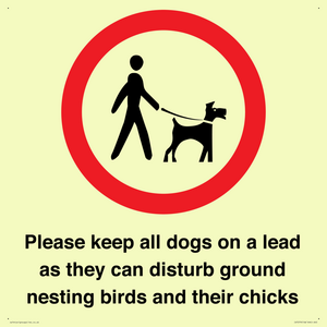 IV7279: Please keep all dogs on a lead as they can disturb ground nesting birds and their chicks