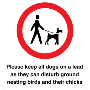 IV7279: Please keep all dogs on a lead as they can disturb ground nesting birds and their chicks