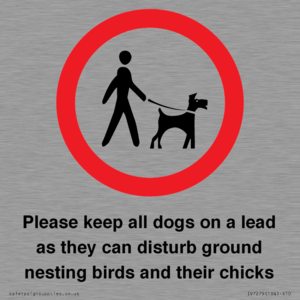 IV7279: Please keep all dogs on a lead as they can disturb ground nesting birds and their chicks
