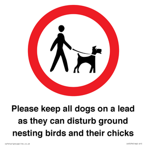 IV7279: Please keep all dogs on a lead as they can disturb ground nesting birds and their chicks