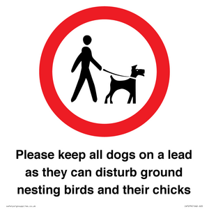 IV7279: Please keep all dogs on a lead as they can disturb ground nesting birds and their chicks