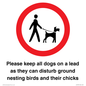 IV7279: Please keep all dogs on a lead as they can disturb ground nesting birds and their chicks