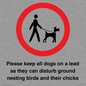 IV7279: Please keep all dogs on a lead as they can disturb ground nesting birds and their chicks