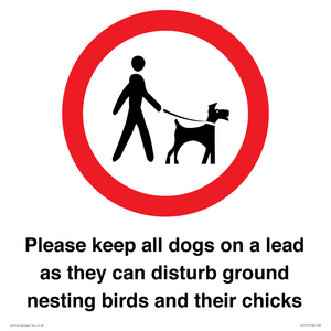 IV7279: Please keep all dogs on a lead as they can disturb ground nesting birds and their chicks