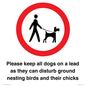 IV7279: Please keep all dogs on a lead as they can disturb ground nesting birds and their chicks
