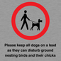 IV7279: Please keep all dogs on a lead as they can disturb ground nesting birds and their chicks